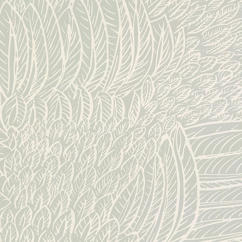 Find 5007560 Featherfest Smoke Schumacher Wallpaper