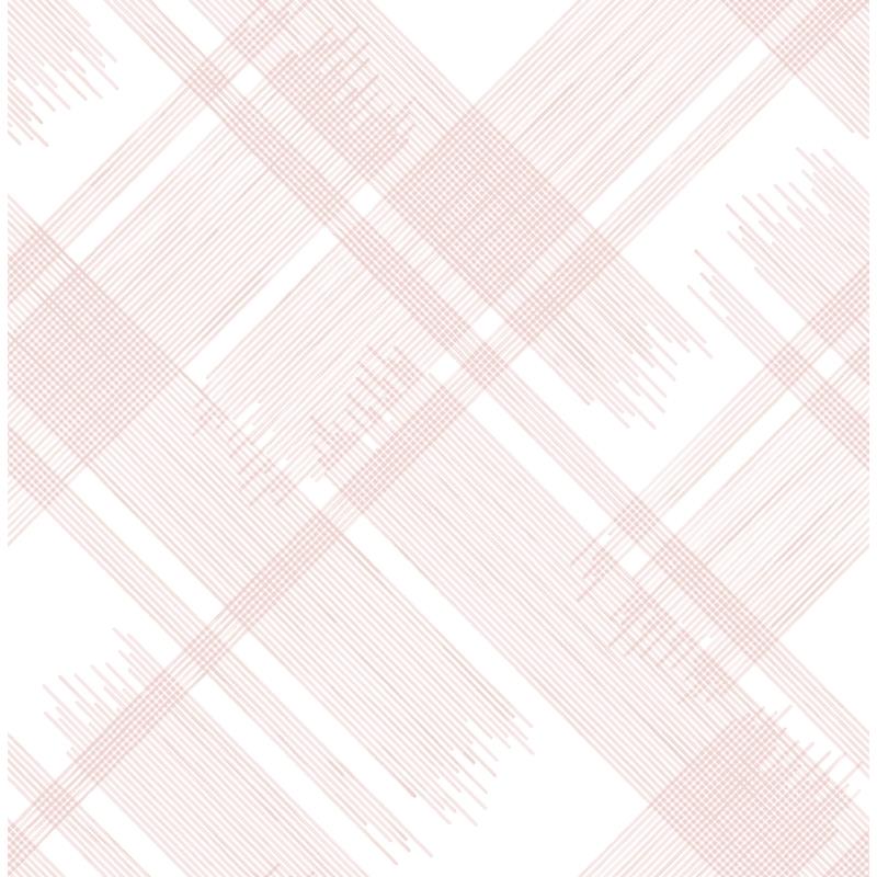 Sample 2973-90702 Daylight, Zag Pink Modern Plaid by A-Street Prints Wallpaper