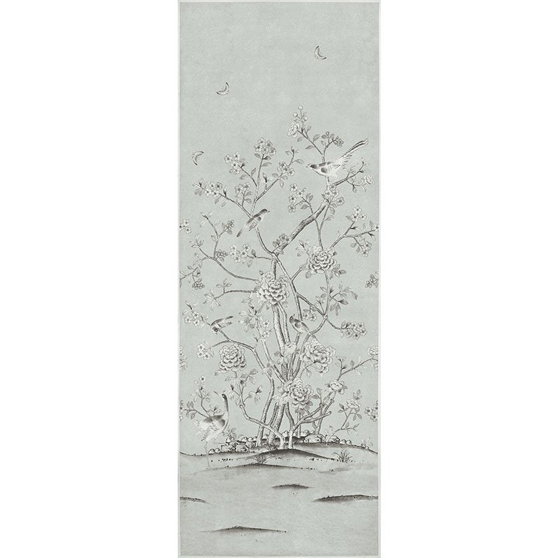 Purchase sample of 175045 Chinois Palais, Grisaille by Schumacher Fabric