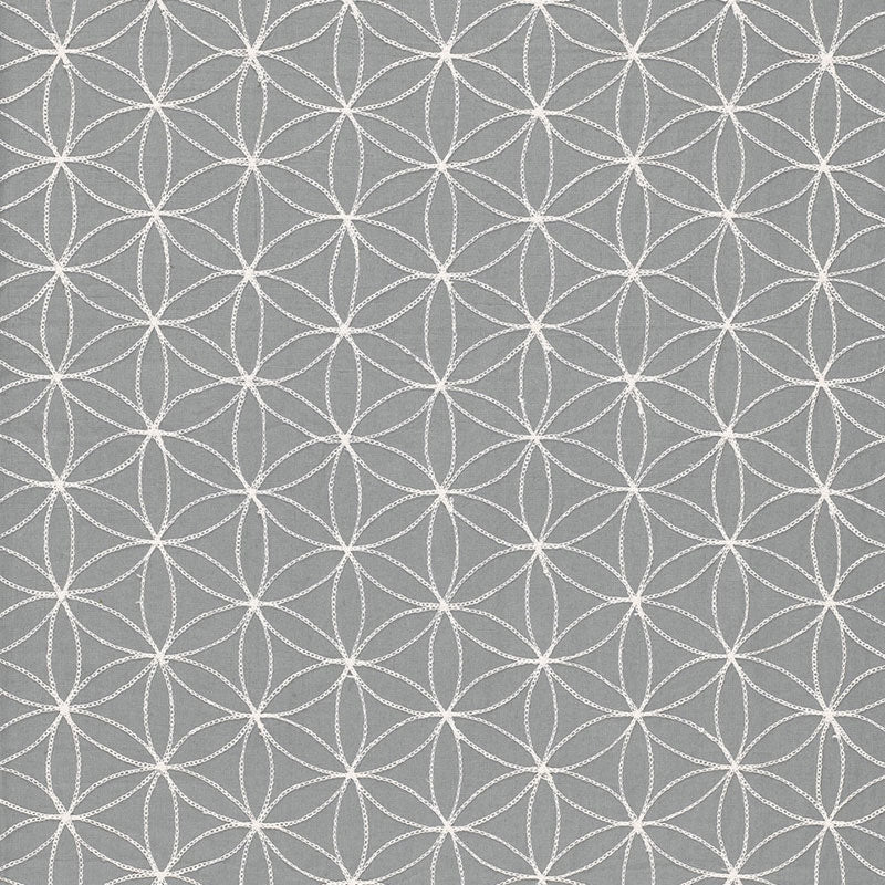 Purchase sample of 67210 Kaleidoscope, Smoke by Schumacher Fabric