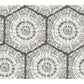 LLS4123 Lisa Love Charcoal Harmony Peel &amp; Stick Wallpaper by NuWallpaper