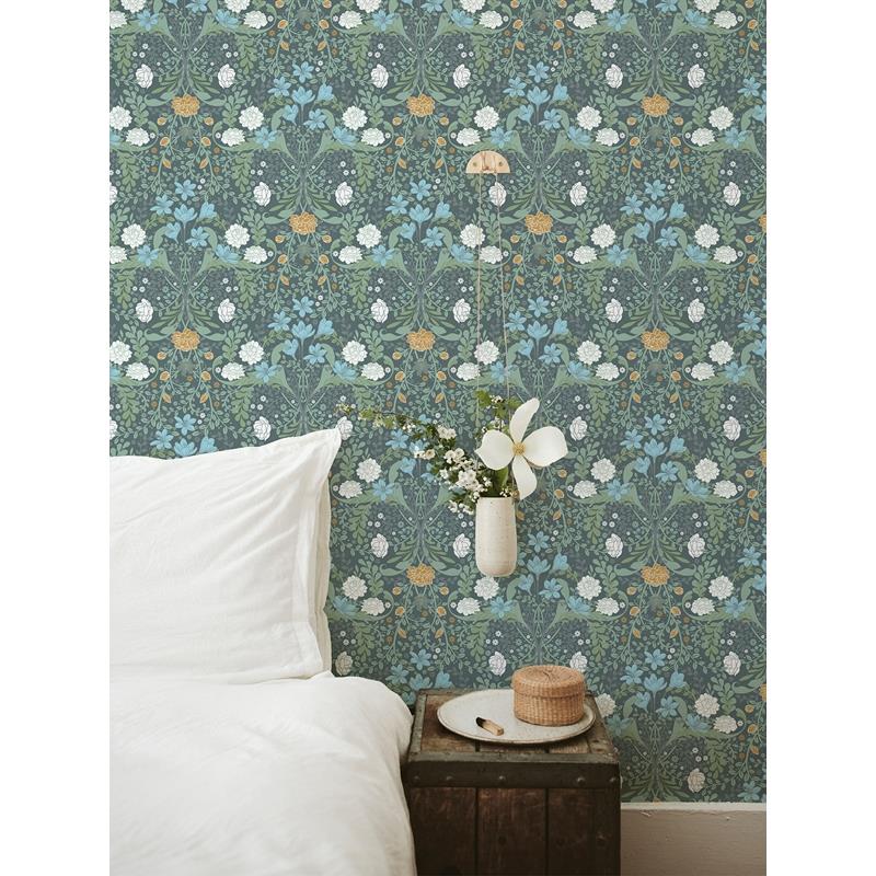 Looking for 2999-24106 Annelie Froso Turquoise Garden Damask Turquoise A-Street Prints Wallpaper