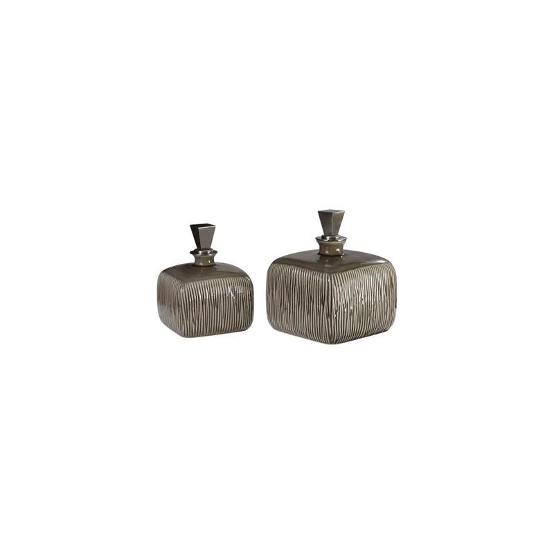 18807 Reptila Vases S/2 by Uttermost,,,,
