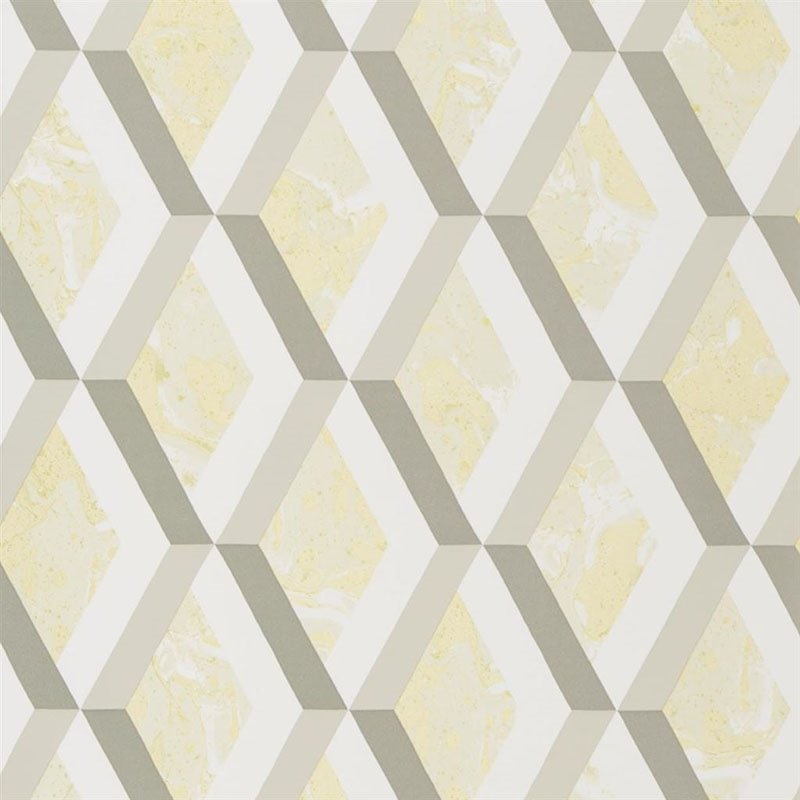 Sample PDG1054-03 Jourdain Limelight by Designer Guild Wallpaper