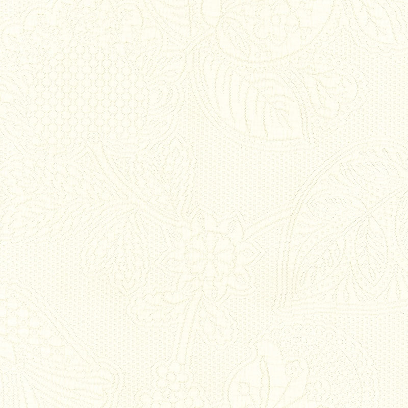 Purchase sample of 55651 Bianca Matelasse, Porcelain by Schumacher Fabric