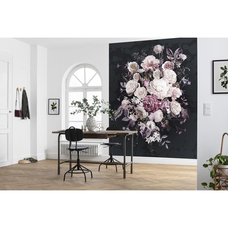 X4-1018 Colours  Bouquet Noir Wall Mural by Brewster,X4-1018 Colours  Bouquet Noir Wall Mural by Brewster2