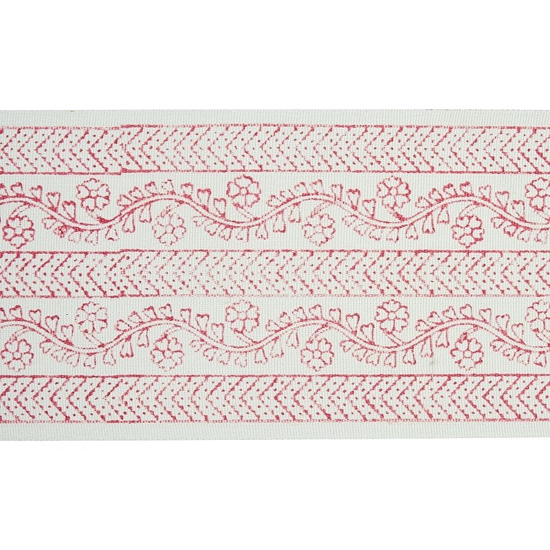Search 78442 Arbela Hand Blocked Tape Pink by Schumacher Trim