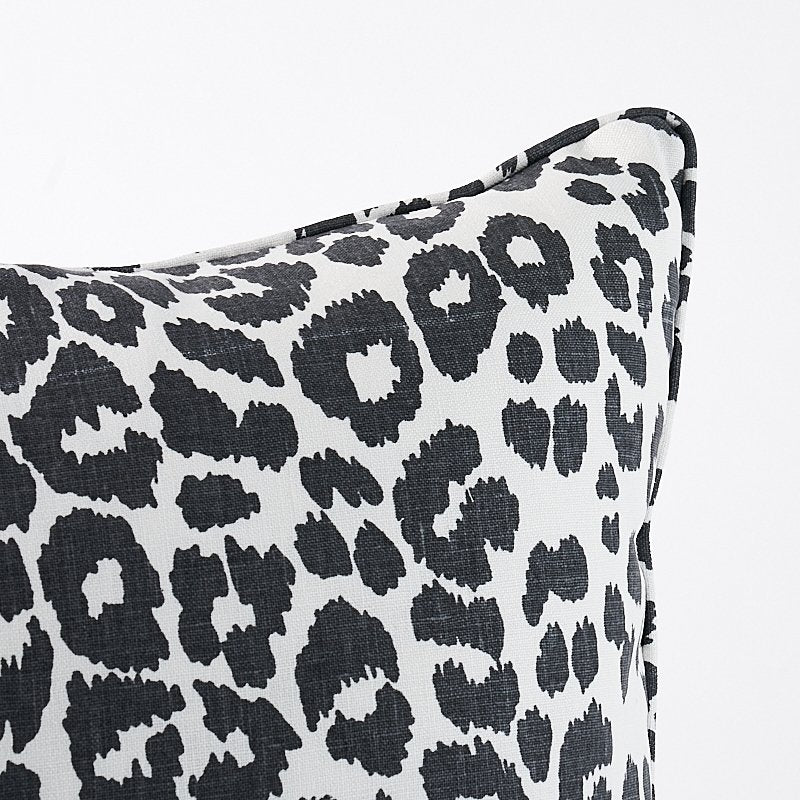 So4318206 Safari Epingle 22" Pillow Snow Leopard By Schumacher Furniture and Accessories