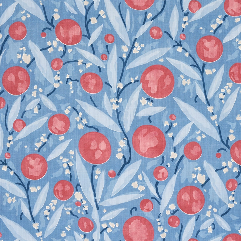 Purchase sample of 180062 Mirabelle, Berry And Blue by Schumacher Fabric