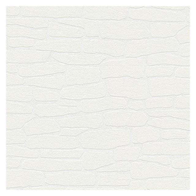 Buy 4000-3554-16 PaintWorks Pieter White Stone Paintable White Brewster Wallpaper