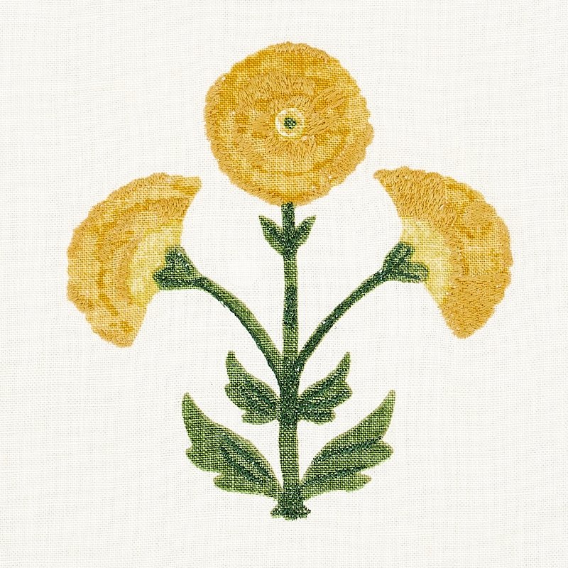 Shop 179671 Saranda Flower Marigold By Schumacher Fabric