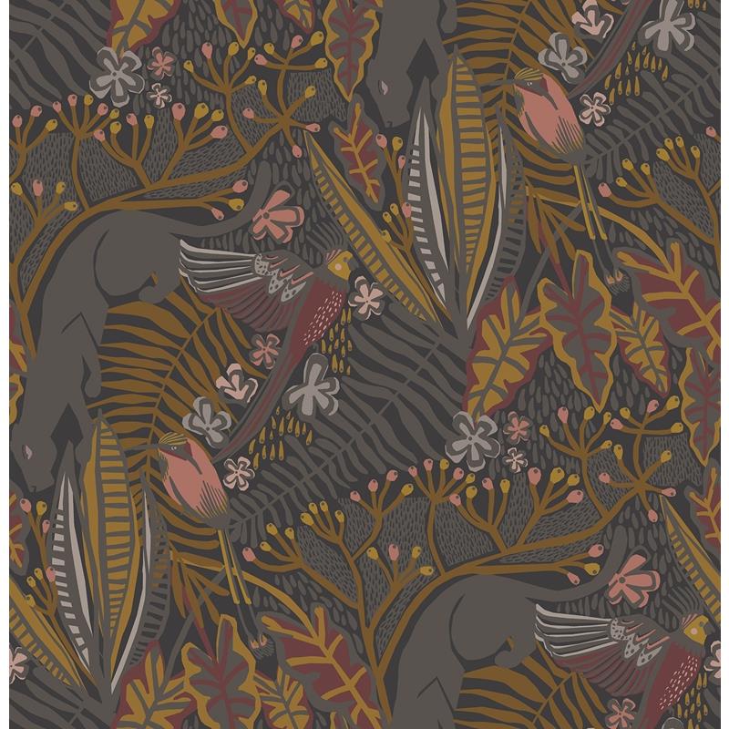 PLS4212 Pip &amp; Lo Gold Cranberry Poise Peel &amp; Stick Wallpaper by NuWallpaper