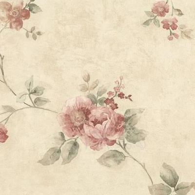 Shop 992-62701 Vintage Rose Neutral Floral wallpaper by Mirage Wallpaper