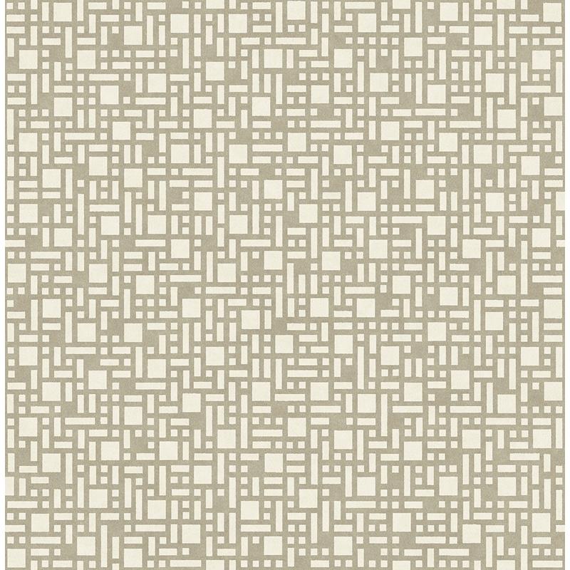 Find 2764-24342 Bento Taupe Geometric Mistral A-Street Prints Wallpaper