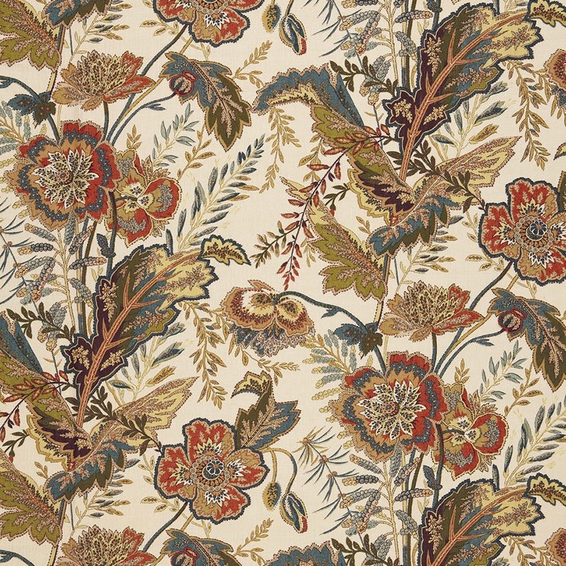Purchase sample of 174541 Sandoway Vine, Spice by Schumacher Fabric