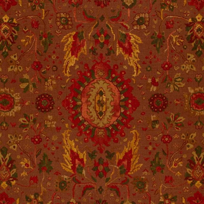 Select 172791 Jahanara Carpet Spice Brown by Schumacher Fabric