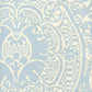 Sample 352000W-23OWP Veneto, Windsor Blue On Off White by Quadrille Wallpaper