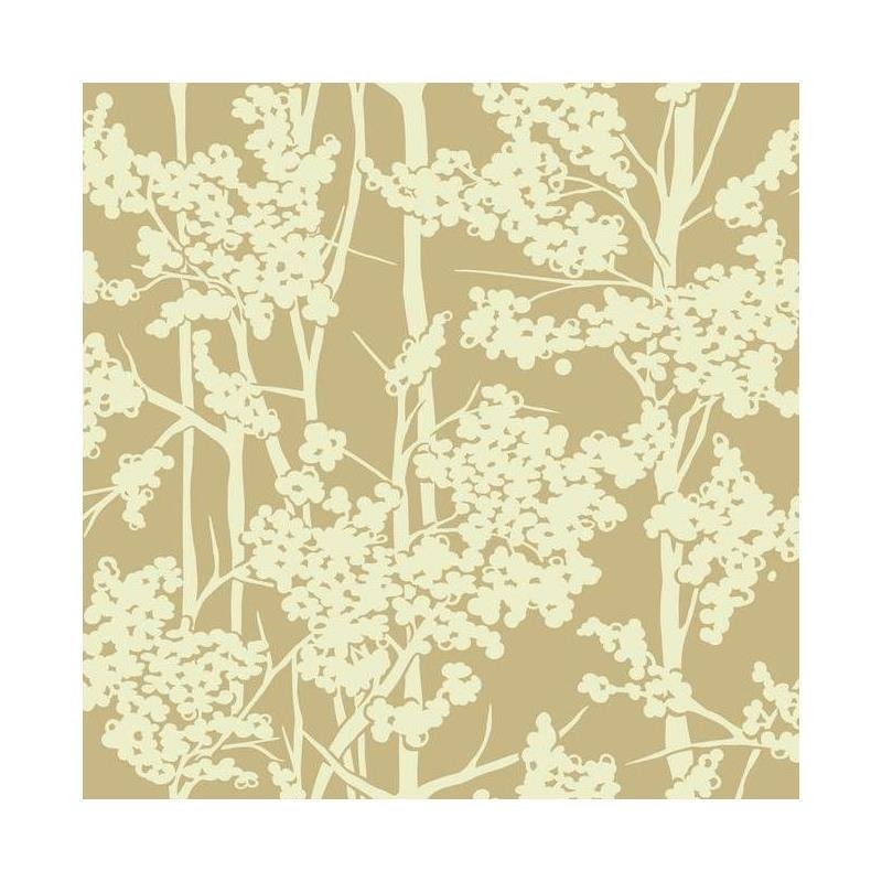Sample - CN2159 Modern Artisan, Haven color Gold, Trees by Candice Olson Wallpaper