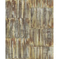 Sample 2922-24063 Trilogy, Patina Brass Faux Metal Panels by A-Street Prints Wallpaper