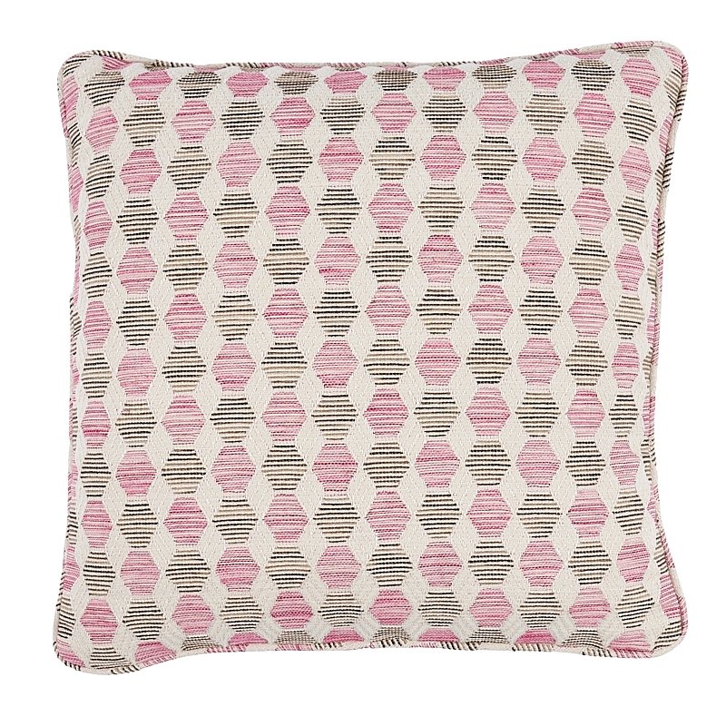 So7946107 Vedado Ikat 24" Pillow Pink By Schumacher Furniture and Accessories 1,So7946107 Vedado Ikat 24" Pillow Pink By Schumacher Furniture and Accessories 2