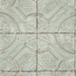 Acquire 3115-12432 Farmhouse Susanna Teal Vintage Tin Tile Teal by Chesapeake Wallpaper