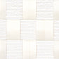 View 5012970 Textured Check White Schumacher Wallcovering Wallpaper