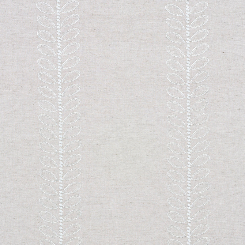 Purchase sample of 78741 Camile Embroidery, Natural by Schumacher Fabric