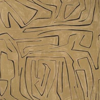 Order GWF-3530.68.0 Graffito Brown Modern/Contemporary by Groundworks Fabric