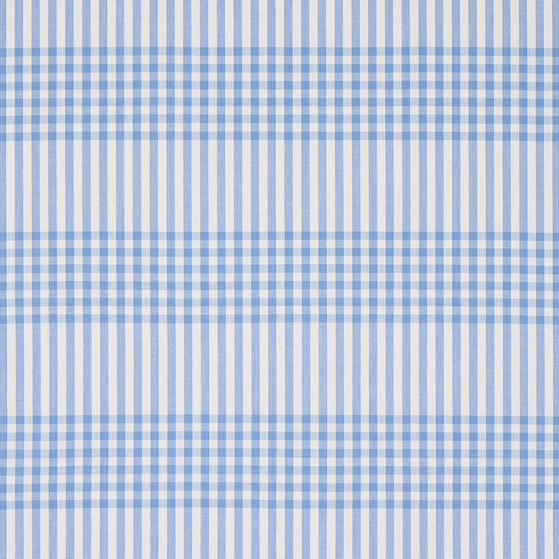 Purchase sample of 80803 Bergen Plaid, Sky by Schumacher Fabric