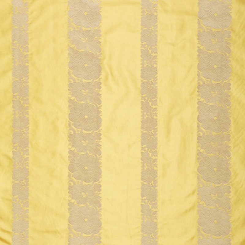 Purchase sample of 64430 Mandarin Silk Stripe, Sunlight by Schumacher Fabric
