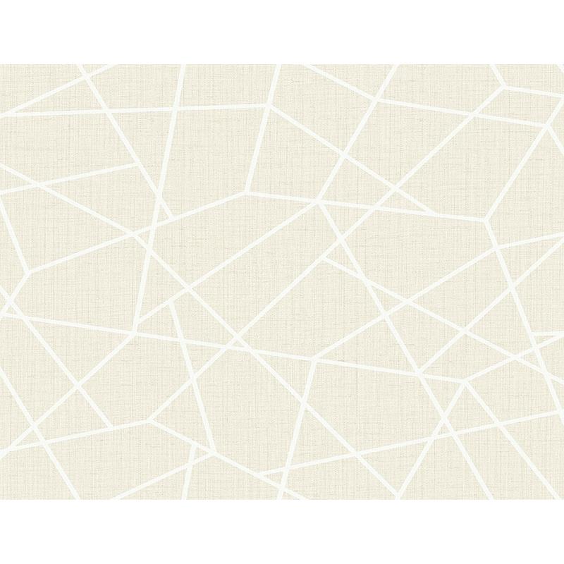 Looking 2765-BW40300 GeoTex Heath Cream Geometric Linen Kenneth James