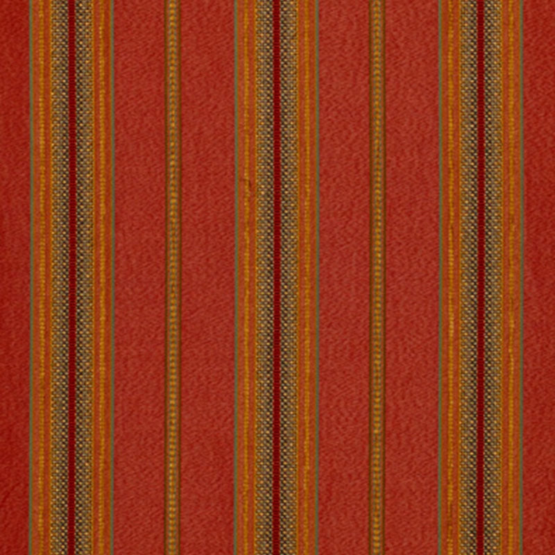 Purchase sample of 54060 Sinclair Chenille Stripe, Rouge by Schumacher Fabric