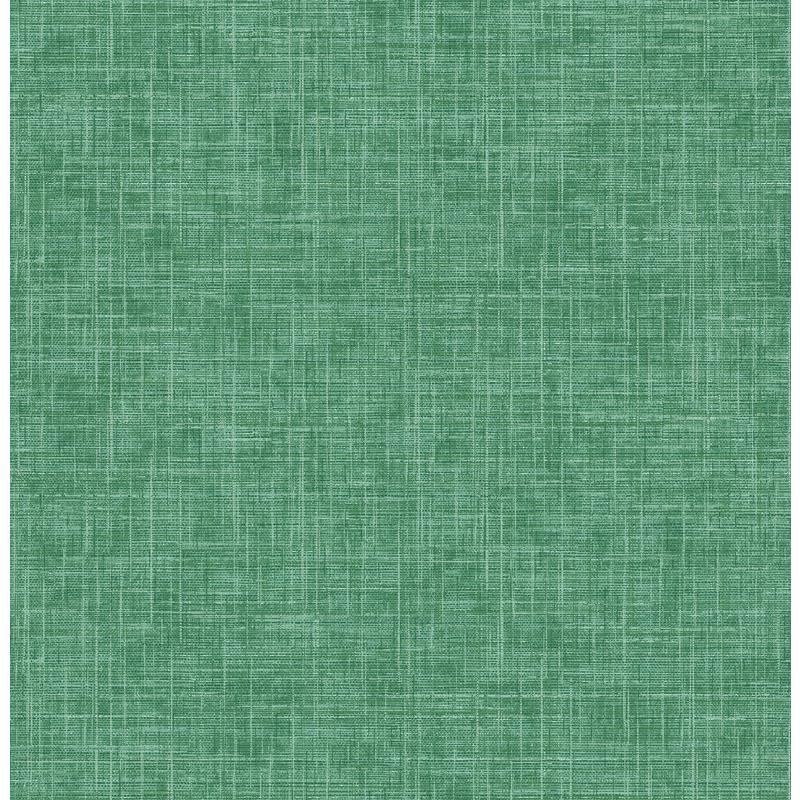 View 4081-26353 Happy Emerson Green Faux Linen Green A-Street Prints Wallpaper