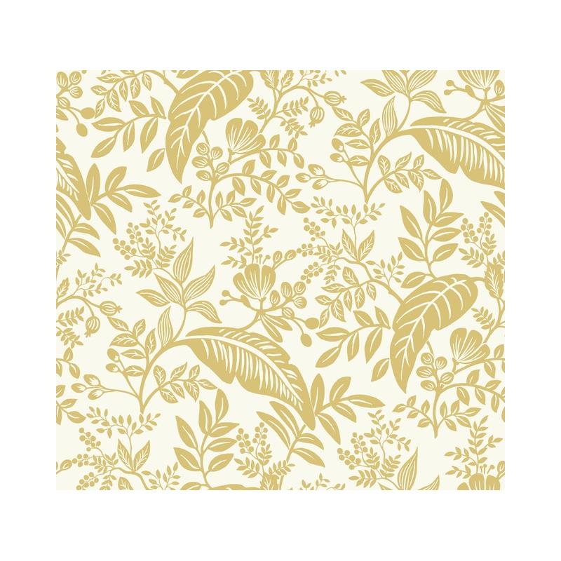Sample RI5138 Rifle Paper Co. Canopy Gold York Wallpaper