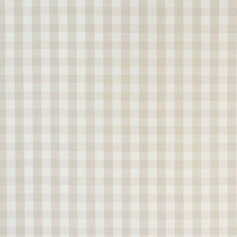 Purchase sample of 63068 Elton Cotton Check, Natural by Schumacher Fabric
