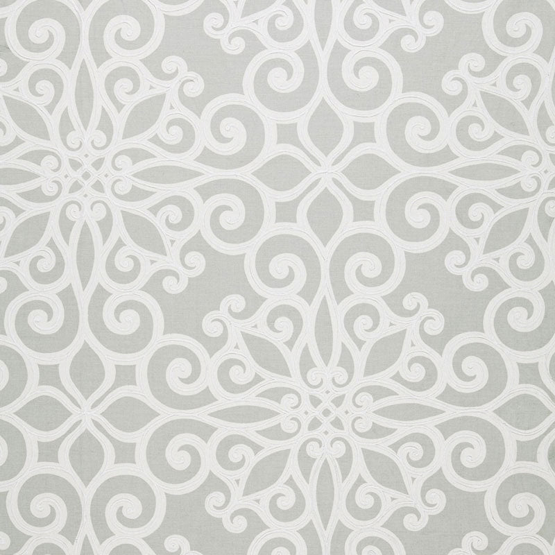 Purchase sample of 174562 Rosegate Embroidered Print, Pumice by Schumacher Fabric