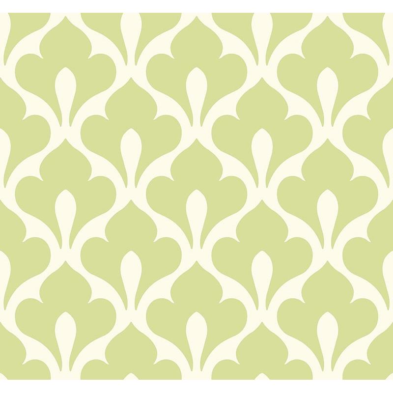 Sample TA20804 Tortuga, Green, Swirl by Seabrook Wallpaper