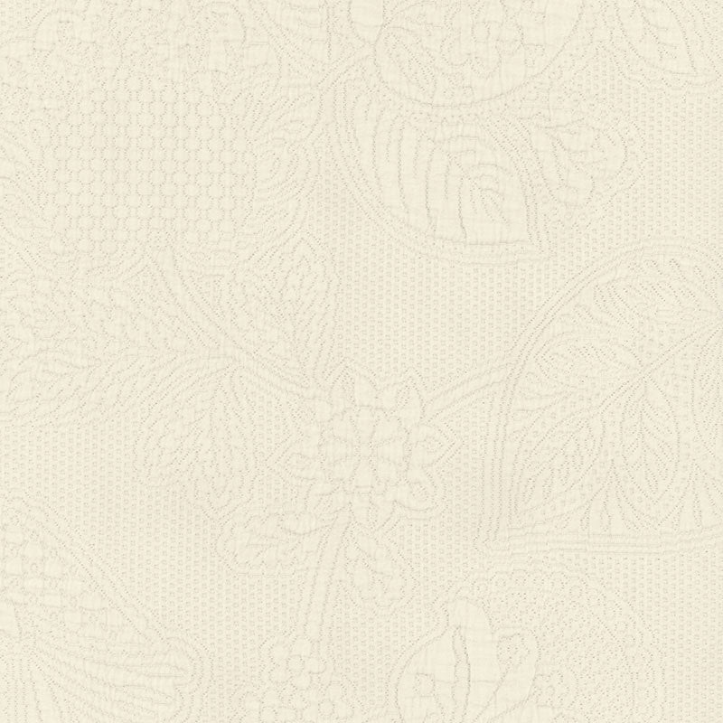 Purchase sample of 55650 Bianca Matelasse, Ivory by Schumacher Fabric