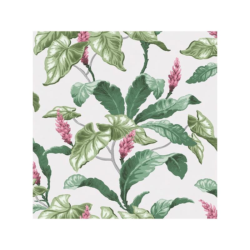 Sample M1692 Archive Collection, Meridian Parade Green Tropical Leaves Wallpaper by Brewster