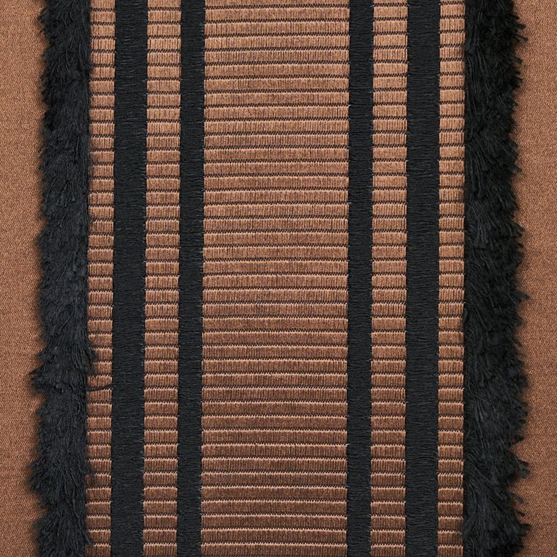 Looking 79451 Senza Satin Stripe Brown By Schumacher Fabric