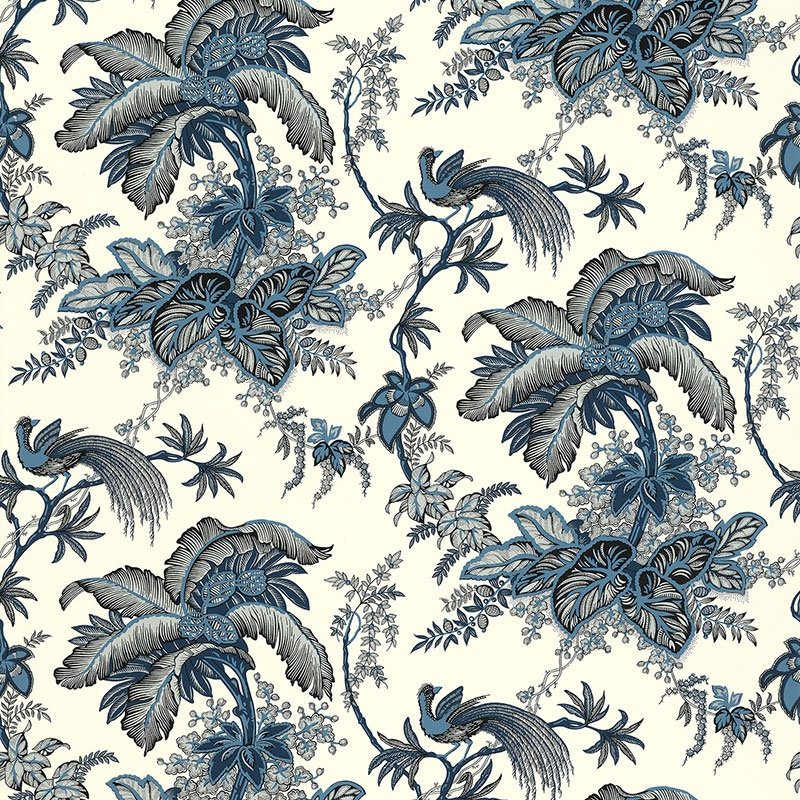 Save on 5004050 Coconut Grove Lapis Schumacher Wallpaper