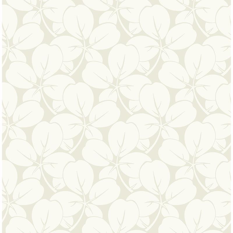 Sample 2970-26105 Revival, Robert Off-White Clover Wallpaper by A-Street Prints Wallpaper