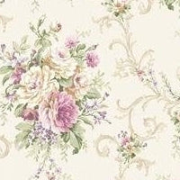 View CA81409 Chelsea Off-White Floral by Seabrook Wallpaper