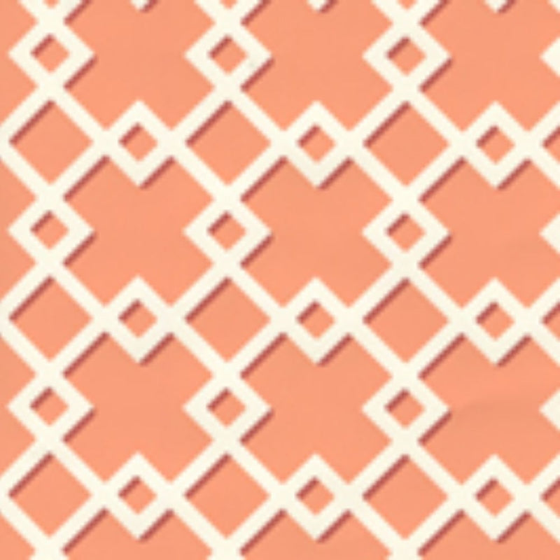 Sample 302793W Todd, Salmon On Almost White by Quadrille Wallpaper