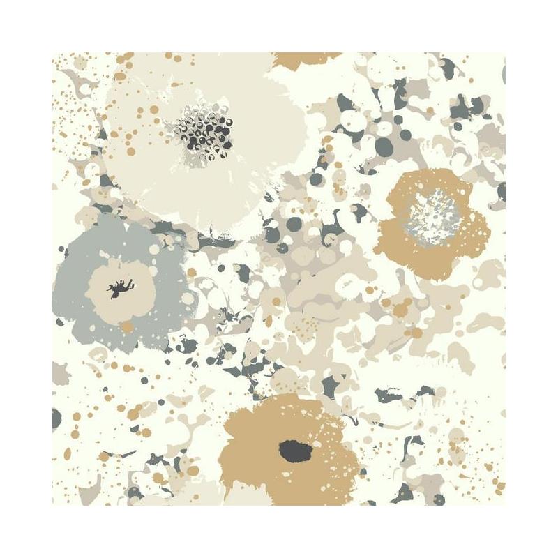 Sample CE4011 Culture Club, Spontaneity color Blacks Floral Medium by York Wallpaper