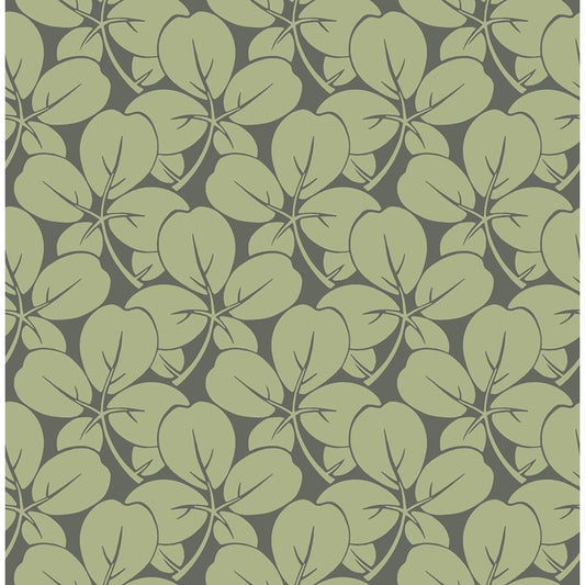 Search 2970-26109 Revival Robert Green Clover Wallpaper Green A-Street Prints Wallpaper