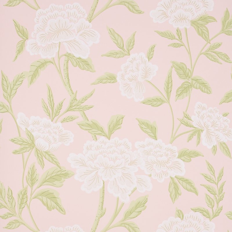 Looking for 5004386 Whitney Floral Blush Schumacher Wallcovering Wallpaper