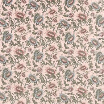 View F1590/01 Tonquin Blush Velvet Botanical and Floral by Clarke And Clarke Fabric