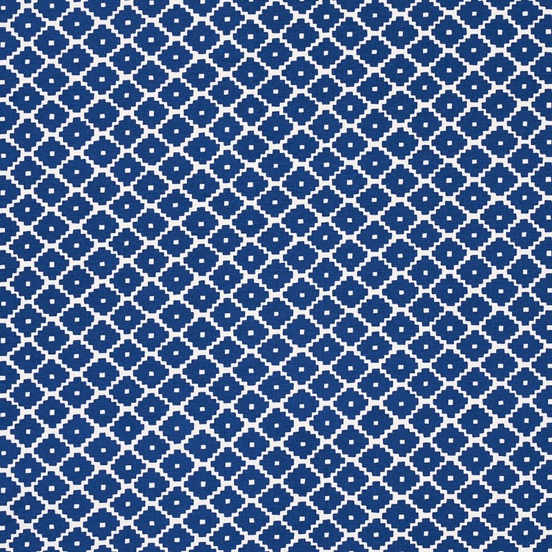 Purchase sample of 174487 Ziggurat, Blue by Schumacher Fabric