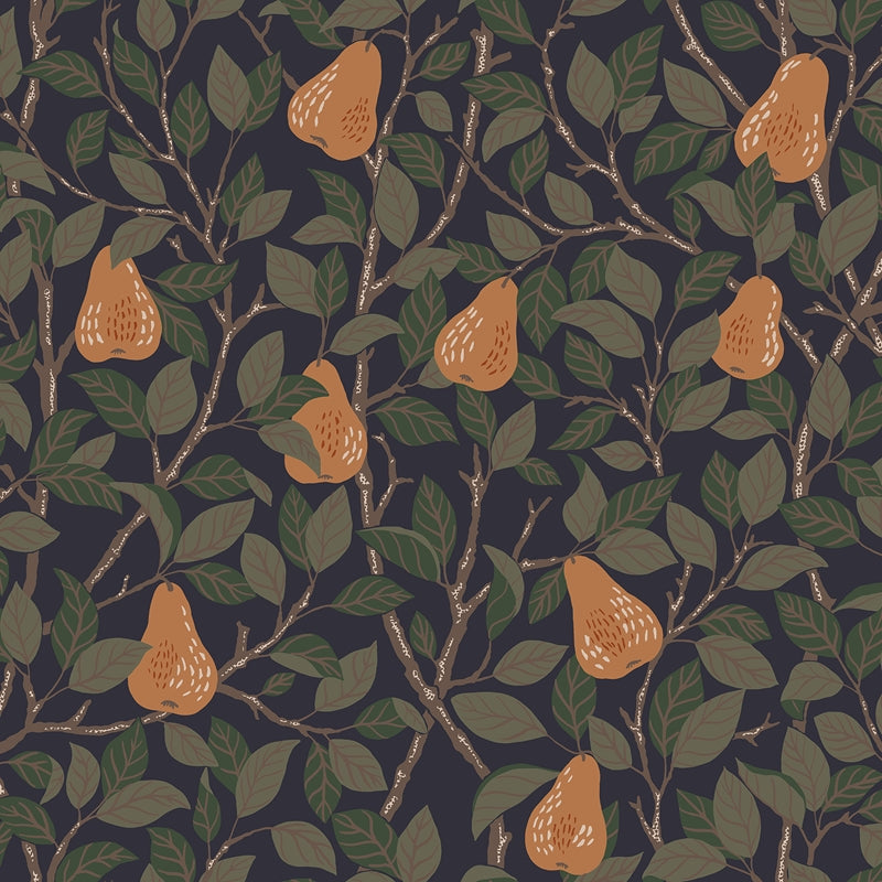 Sample 2999-13104 Annelie, Pirum Navy Pear by A-Street Prints Wallpaper